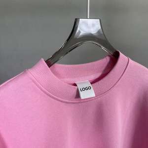 เซ็ตเสื้อสเวตเตอร์คอตตอนขนาดใหญ่สำหรับผู้ชายชุดเดรสคอกลมผ้าคอตตอนใส่ได้ทั้งชายและหญิงผ้าคอตตอนสำหรับใส่ได้320-500gsm งานปักตามต้องการ - Product Image 2