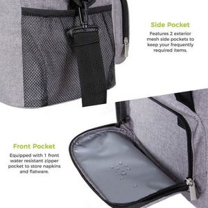 Sac isotherme personnalisé pour pique-nique en plein air, sac à lunch isotherme en polyester 600D - Product Image 3