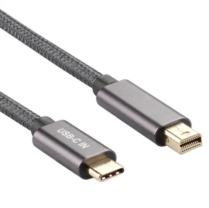 Nuevo diseño chapado en oro conector, 4k x 60HZ Thunderbolt 3 USB tipo C USB 3,1 a Cable MINI Displayport