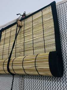 Stores en bambou tissé sur mesure, filtrant la lumière naturelle, pour maison, hôtel, restaurant, sans système de tirage - Product Image 3