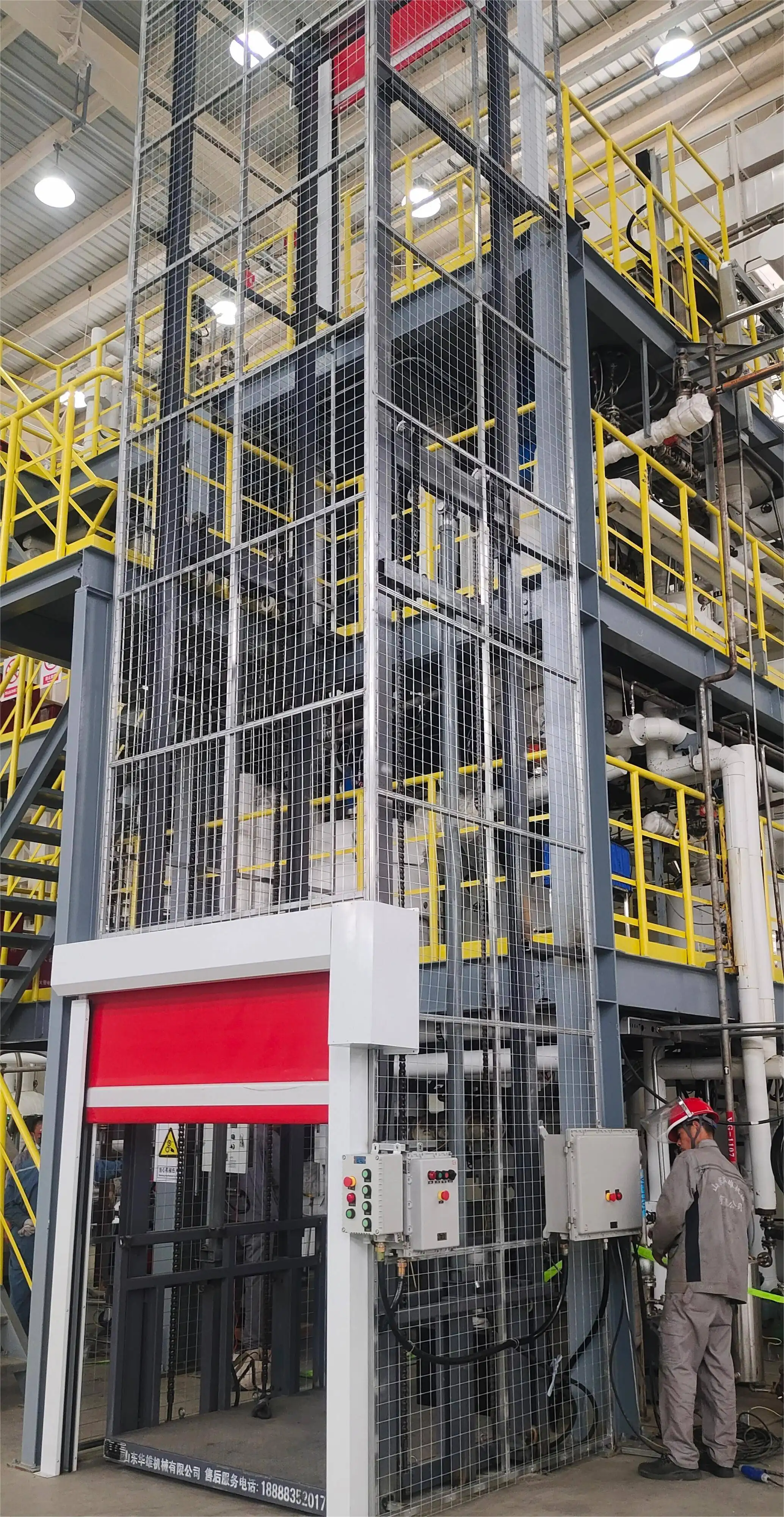 Zolllager hydraulischer Materialheber 1000 kg Ladung Materialheber Fracht-Aufzug günstig zu verkaufen