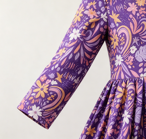 Abito per Bambine 'No Bad Days' del Produttore, Vestito a Tutina per Bambine Fino al Ginocchio - Product Image 5