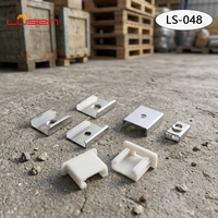 Profilé en aluminium extrudé LED LS-048, dissipateur de chaleur, éclairage linéaire pour projet, personnalisable, argent, blanc, noir, lampe, lumière