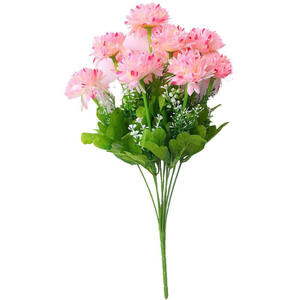 Fleurs artificielles, chrysanthèmes de simulation, <span class=keywords><strong>bouquet</strong></span> Qingming, boule de fleurs en soie, décoration florale moderne et simple pour cérémonies. - Product Image 5