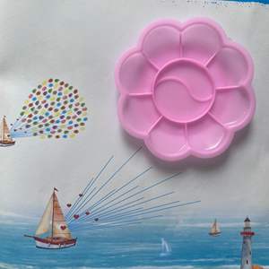 Paleta de colores de pintura acrílica de acuarela DIY para niños Little Plum Blossom para arte de grafiti y dibujo Material plástico duradero - Product Image 3