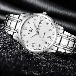 Reloj de cuarzo genuino para hombre, resistente al agua, sencillo, versátil, de alta gama, con calendario. - Product Image 2