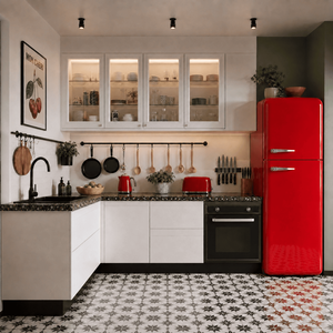 Meubles de cuisine OPPOLIA American Classic au design épuré, laqués et lisses, pour appartement, villa ou projet. - Product Image 2