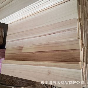 Tablas Sólidas de Madera de Paulownia, Rectangulares, Tamaño Personalizable, Paneles para Muebles, Estilo Rústico - Product Image 3