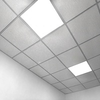 Dalles de plafond en fibres minérales acoustiques, résistantes à l'humidité, insonorisantes, à trous micro-perforés, pour bureaux, écoles, hôpitaux