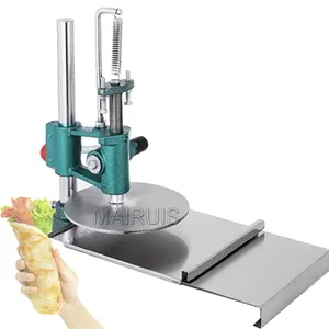Stainless Steel Manual Pizza Dough Press Machine Flour Press Machine Pizza Snack Bar Equipment