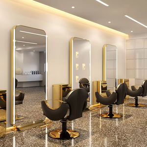 Miroir en verre LED mural pour salon de coiffure, salon de beauté, salle de sport, usage commercial, miroir en verre pour salon de coiffure, fourni par l'usine - Product Image 1