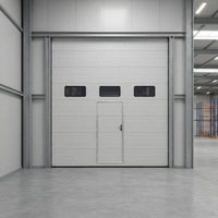 Porte sectionnelle industrielle verticale en acier pour entrepôt, porte coulissante automatique pour quai de chargement, vente en gros