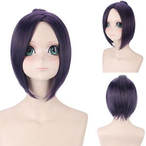 Peluca de cosplay de Lord Santa, estilo Governess Reborn Cullom Calvary, en colores morado, negro y azul, estilo anime. - Product Image 1