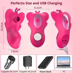 Vibratore Femminile Indossabile a Forma di Farfalla Colorata, 9 Frequenze, Controllo Remoto Invisibile tramite App, Giocattolo Sessuale per Masturbazione - Product Image 4