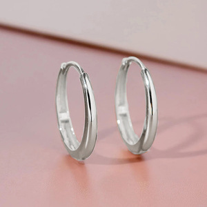 Orecchini a polsino ovali da donna, semplici e minimalisti, accessori per l'orecchio da indossare tutti i giorni - Product Image 6
