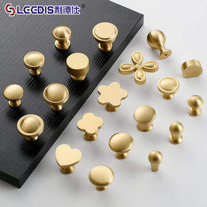 LCCDIS Brass Cabinet <b>Knobs</b> Novelty Shape Single Hole For Drawer Cabinet Hardware Handles Scandinavian Style Durable - Product Image 1