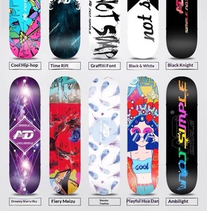 Planche à roulettes <span class=keywords><strong>Little</strong></span> Champion Drift Board, plateau en PU, quatre roues, design double kick, style street, style chinois tendance, pour débutants et adultes - Product Image 4