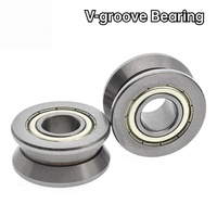 Roulement à rouleaux à gorge en V LV20/8 8x30x14mm de haute précision pour guides linéaires CNC, rails profilés W et automatisation