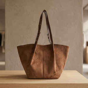 Sacs à main en cuir véritable pour femmes BS INTERNATIONAL, élégants, durables, légers, capacité 3L+, fermeture éclair, imperméables, double sangle - Product Image 3
