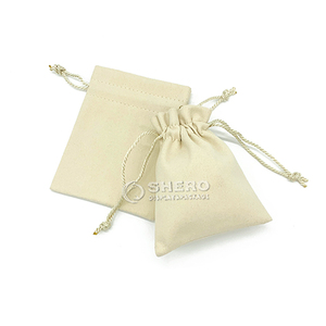 Pochette à cordon pour bijoux, sac de rangement rectangulaire, taille unique, pochettes en microfibre pour l'emballage et la présentation de bijoux - Product Image 4