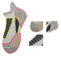 Haute qualité unisexe Compression chaussettes de course Logo personnalisé taille libre automne tricoté Technique en gros sport athlétique cheville