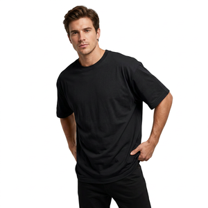 Camiseta de Hombre al por Mayor, Estilo Vintage, Cuello Redondo, Transpirable, Impresión Personalizada, Algodón Orgánico, Servicio OEM, Tallas Grandes, India - Product Image 1