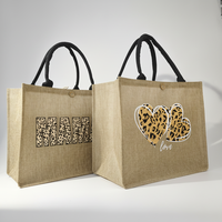 Sac en coton laminé écologique 2025, sac de plage réutilisable en toile de jute, sac de shopping en toile de jute avec logo personnalisé coloré