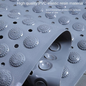 Tapis de bain en PVC imperméable avec ventouses antidérapantes pour douche et baignoire - Product Image 5