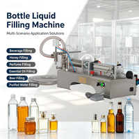 Machine de remplissage semi-automatique pneumatique pour petits flacons en verre, 5-5000 ml, pour parfum, huile, jus, miel, boisson, eau