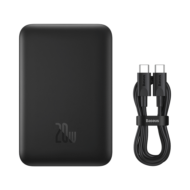 Wholesale Baseus 20W 20000mAh Magnetic Wireless Charger Power Bank Non-slip Silicone Casing Fast Charging for All Phones