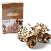 Kit de puzzle 3D en bois à assembler soi-même, VTT Quad, Véhicule tout-terrain, Ornement de bureau mécanique, Fourniture en gros