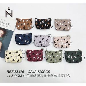 Monedero con diseño de perro West Highland, 11,5x9 cm, con diseño de lazo rojo - Product Image 3