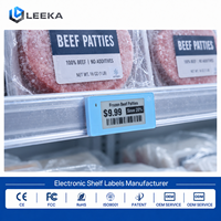 Etiqueta Electrónica Digital para Estantes LEEKA de 2.13 Pulgadas, Etiqueta Electrónica para Estantes a Baja Temperatura para Carne Congelada, Exhibición en Congeladores de Supermercados