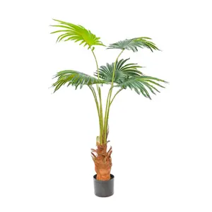 New Style Indoor Plant Trees 1.5 Meters Long. Cinnamon Bonsai Plants Fan-shaped Leaves Artificial Trees For Sale