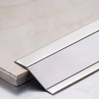Berkualitas Tinggi Bentuk Stainless Steel Strip Lantai Pembagi Bulat Tepi Ubin Transisi Trim