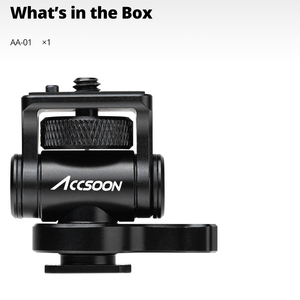 Accsoon Support de studio photo réglable pour Nikon pour Canon pour <span class=keywords><strong>Sony</strong></span> DSLR Camera Monitor Cold Shoe Adapter pour la prise de vue sur table - Product Image 6