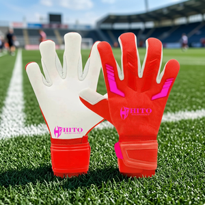 Gants de gardien de but de football rose sur mesure avec latex allemand de 4 mm, découpe hybride, injection de caoutchouc en latex allemand - Product Image 4