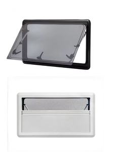 Fenêtre latérale à double couche en aluminium et acrylique, étanche, à charnières, pour véhicules de camping/camping-cars – Placement en <span class=keywords><strong>coin</strong></span> droit, durable - Product Image 2