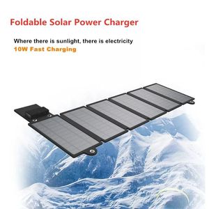 Smart Electronics 10W Cargador de panel solar portátil plegable 5V Dispositivos de salida USB Power Banks & Power Station - Product Image 5