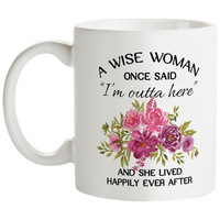 Mug en porcelaine blanche 11 oz personnalisé pour sublimation par transfert thermique, vente en gros transfrontalière Xuzhen, tasse à lait/eau de bureau personnalisée