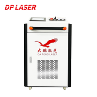 Mesin Pembersih Laser Serat Gelombang Kontinu Genggam Hanwei Head 1500W Baru dari Baja Tahan Karat dan Aluminium
