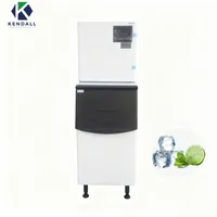 Refrigerador con Dispensador y Congelador Superior con Máquina de Hielo en Cubos Transparentes para la Venta