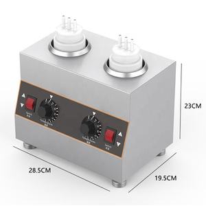 Kommerzieller Käse-Spender mit Wärmefunktion für Restaurants, 1/2/3 Flaschen, Saucenspender, Saucenwärmer - Product Image 6