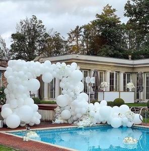 Di alta qualità 5/10/18/36/40 pollici in lattice naturale palloncino bianco puro Kit decorazione del partito per il <span class=keywords><strong>compleanno</strong></span> della ragazza - Product Image 3