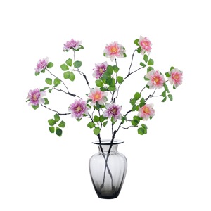 ดอกบัวประดิษฐ์ CallaFloral สีชมพู ขาว เขียว พร้อมใบไม้ จัดในแจกัน สำหรับตกแต่งงานแต่งงาน งานฝีมือ - Product Image 5