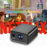 Projecteurs d'extérieur 3000CVIA Cubelite Ultra Smart TV 4K 3D HDR LED WIFI Full HD, projecteurs de cinéma maison, projecteur vidéo 4K