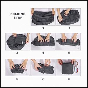 กระเป๋าเดินทางแบบพับได้ น้ำหนักเบาพิเศษ ผลิตจากไนลอน สำหรับออกกำลังกายและเล่นกีฬา พร้อมช่องใส่รองเท้า - Product Image 5