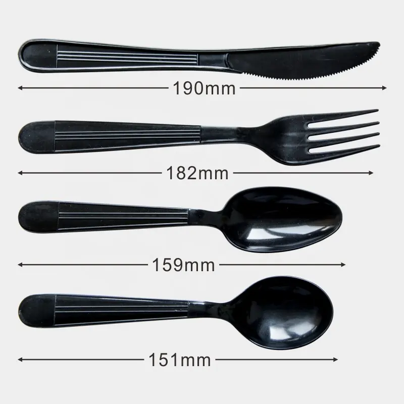 Heavy duty plastic cutlery disposable tableware PP forks spoon knife soup spoon 5g
