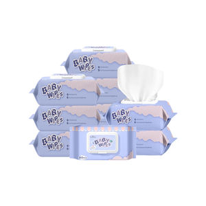 Lingettes humides pour bébé biodégradables en coton biologique, douces, écologiques, pour peaux sensibles, désinfectantes, à pH équilibré - Product Image 3