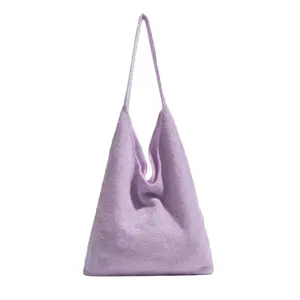 Neue koreanische Modetasche Schultertasche mit großer Kapazität Goldfaden-Taschen-Design kleines und einzigartiges Handtaschen-Gefühl